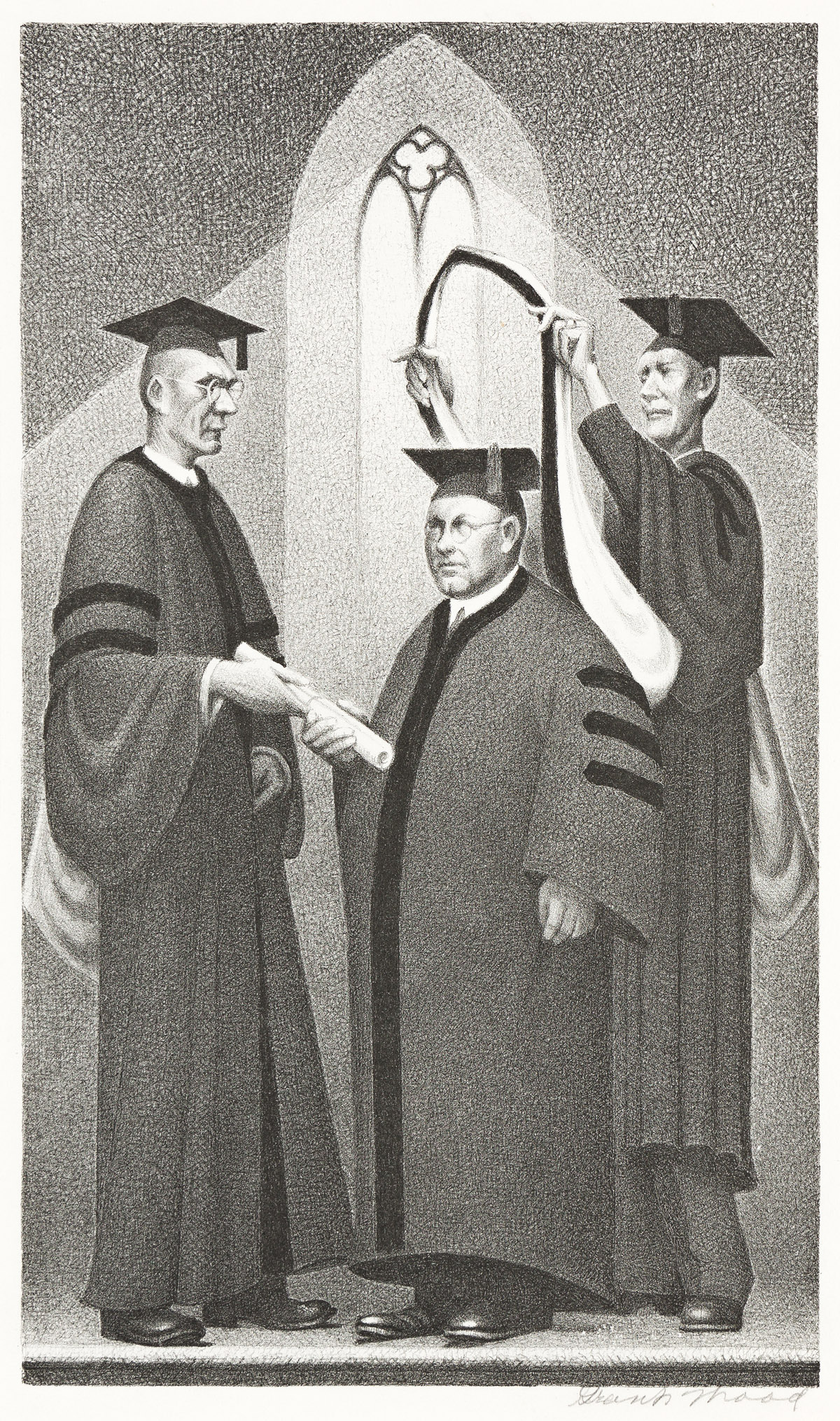 GRANT WOOD (1891-1942) Honorary Degree.